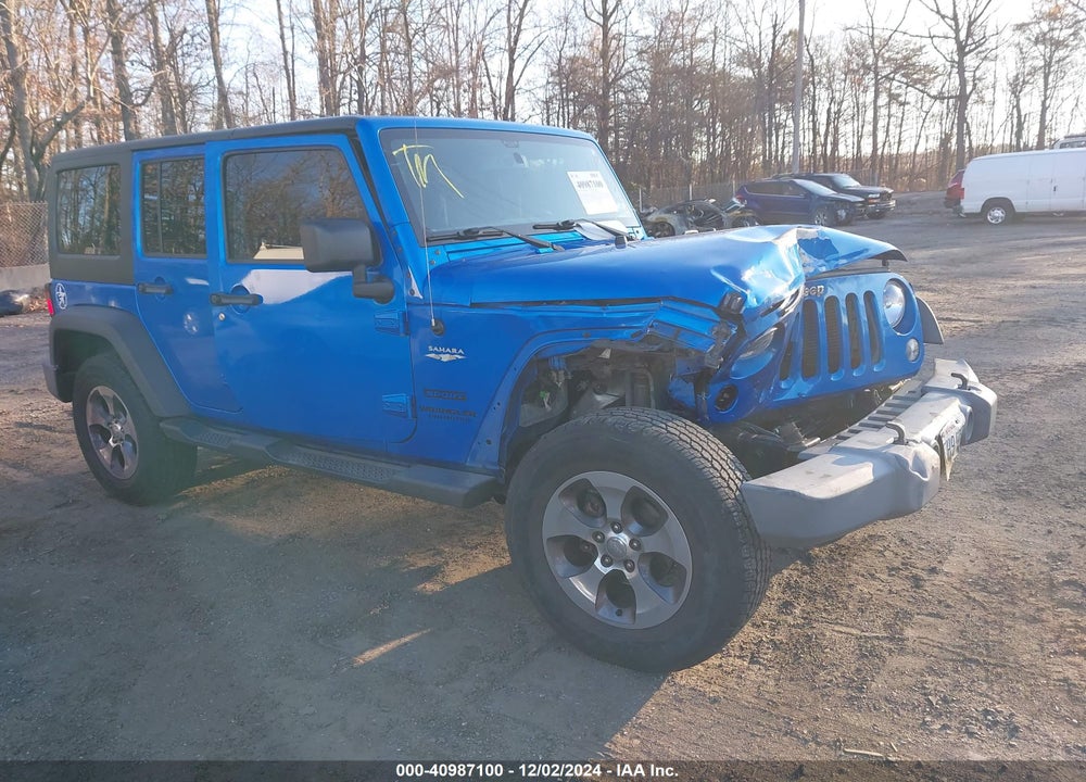 2016 JEEP WRANGLER UNLIMITED SPORT VIN: 1C4BJWDG5GL124984