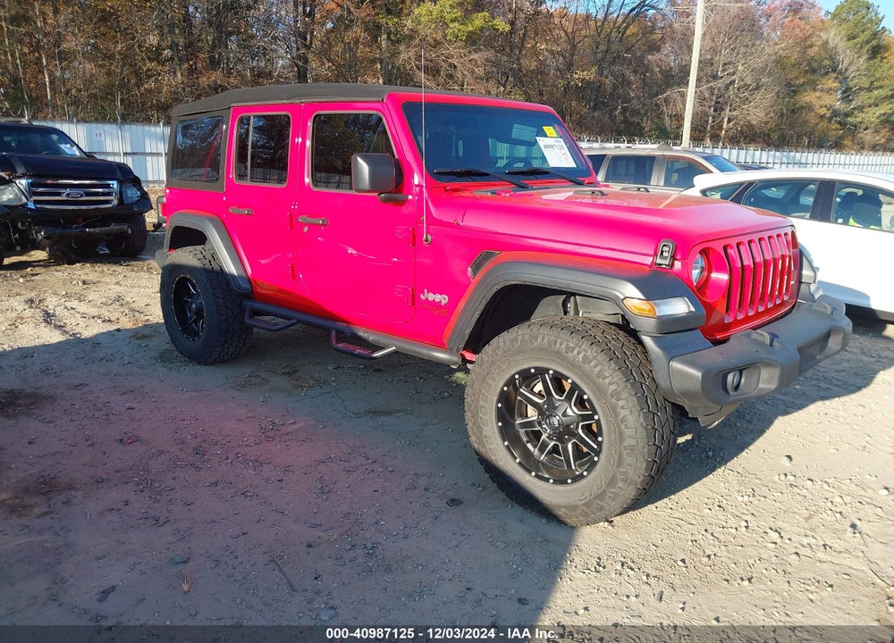 2018 JEEP WRANGLER UNLIMITED SPORT S 4X4 VIN: 1C4HJXDG6JW299346