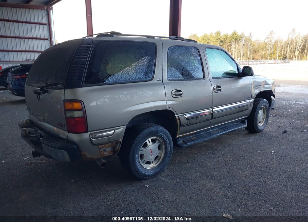2001 GMC YUKON SLT VIN: 1GKEK13T81R163038