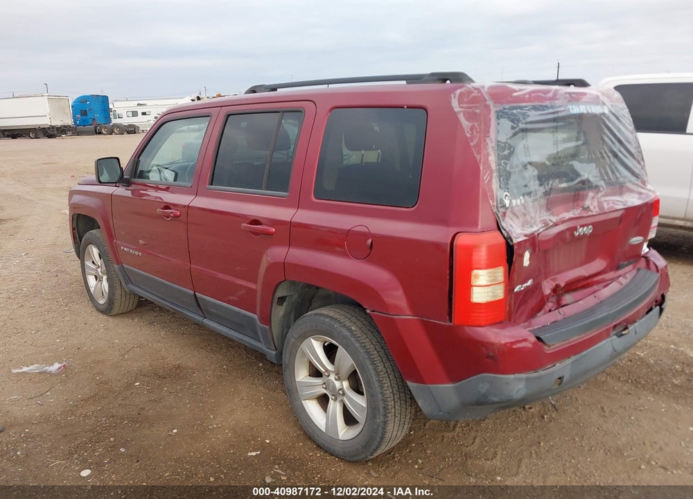 2012 JEEP PATRIOT LATITUDE VIN: 1C4NJRFB5CD683326