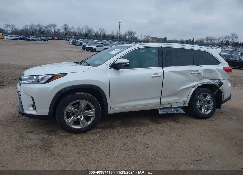 2019 TOYOTA HIGHLANDER LIMITED VIN: 5TDDZRFHXKS948589