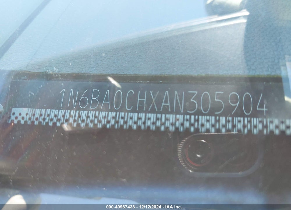 2010 NISSAN TITAN XE VIN: 1N6BA0CHXAN305904