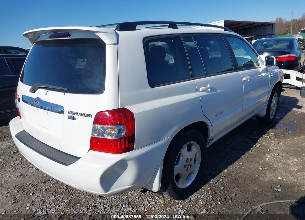 2007 TOYOTA HIGHLANDER HYBRID LIMITED V6 VIN: JTEDW21A370019585