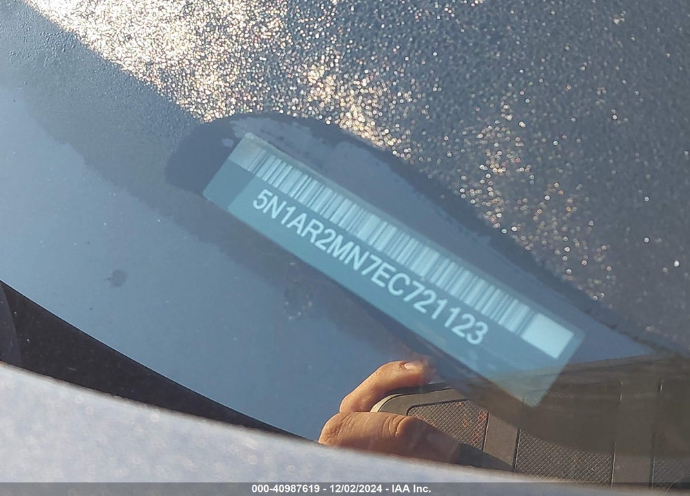 2014 NISSAN PATHFINDER SV VIN: 5N1AR2MN7EC721123