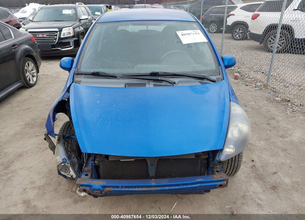 2007 HONDA FIT SPORT VIN: JHMGD38677S029537