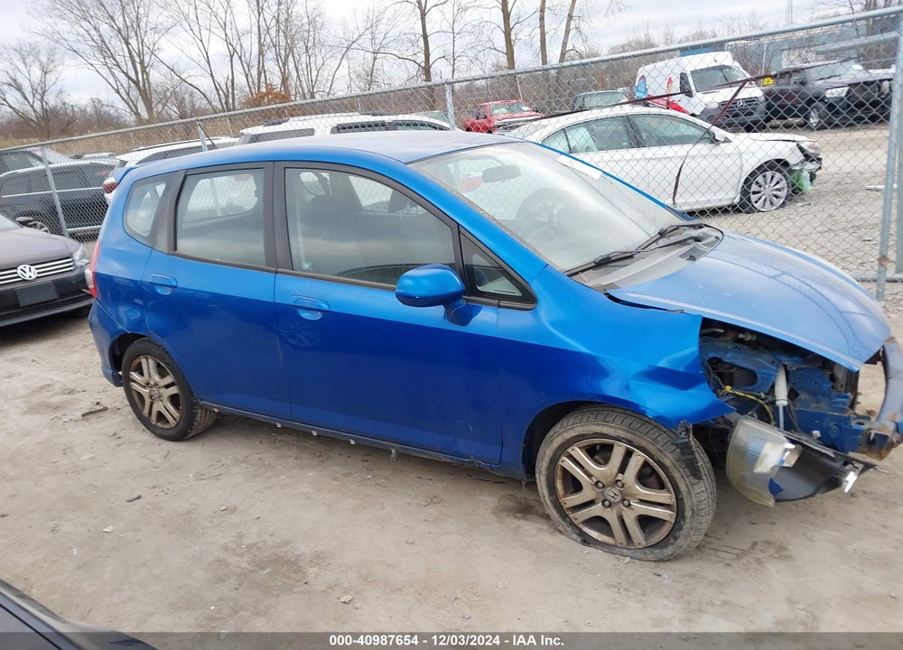 2007 HONDA FIT SPORT VIN: JHMGD38677S029537