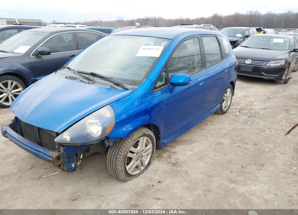2007 HONDA FIT SPORT VIN: JHMGD38677S029537
