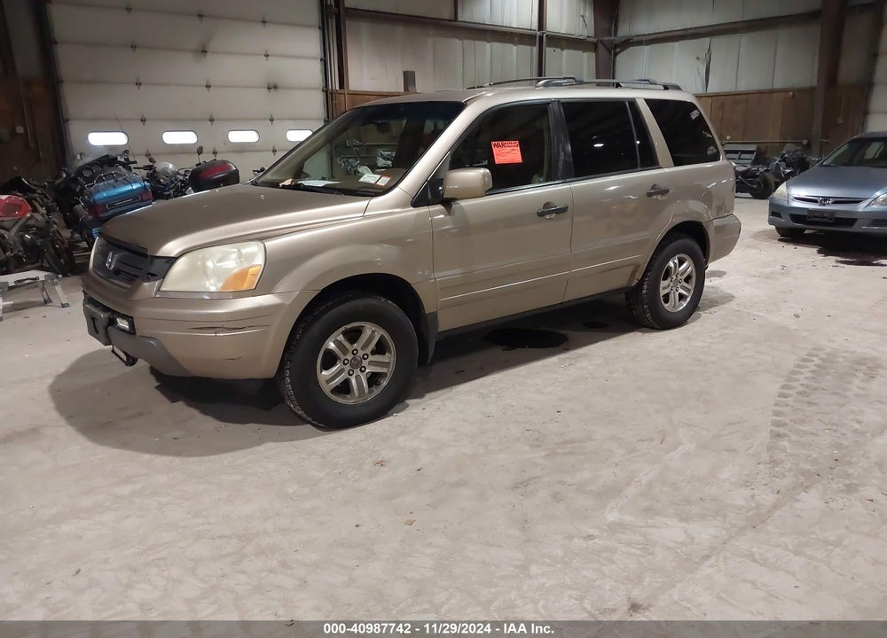 2003 HONDA PILOT EX-L VIN: 2HKYF18593H545001