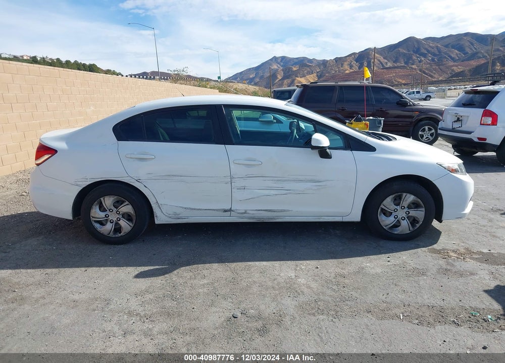 2013 HONDA CIVIC LX VIN: 19XFB2F54DE278030