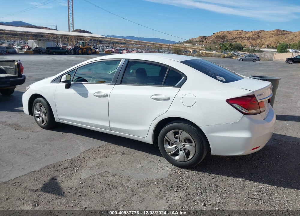 2013 HONDA CIVIC LX VIN: 19XFB2F54DE278030