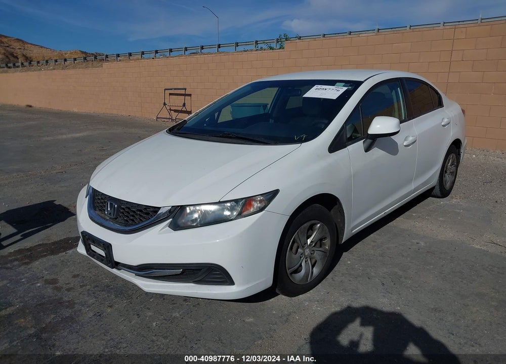 2013 HONDA CIVIC LX VIN: 19XFB2F54DE278030