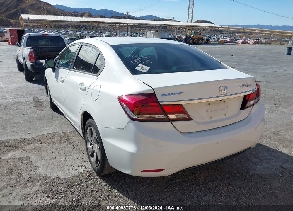 2013 HONDA CIVIC LX VIN: 19XFB2F54DE278030