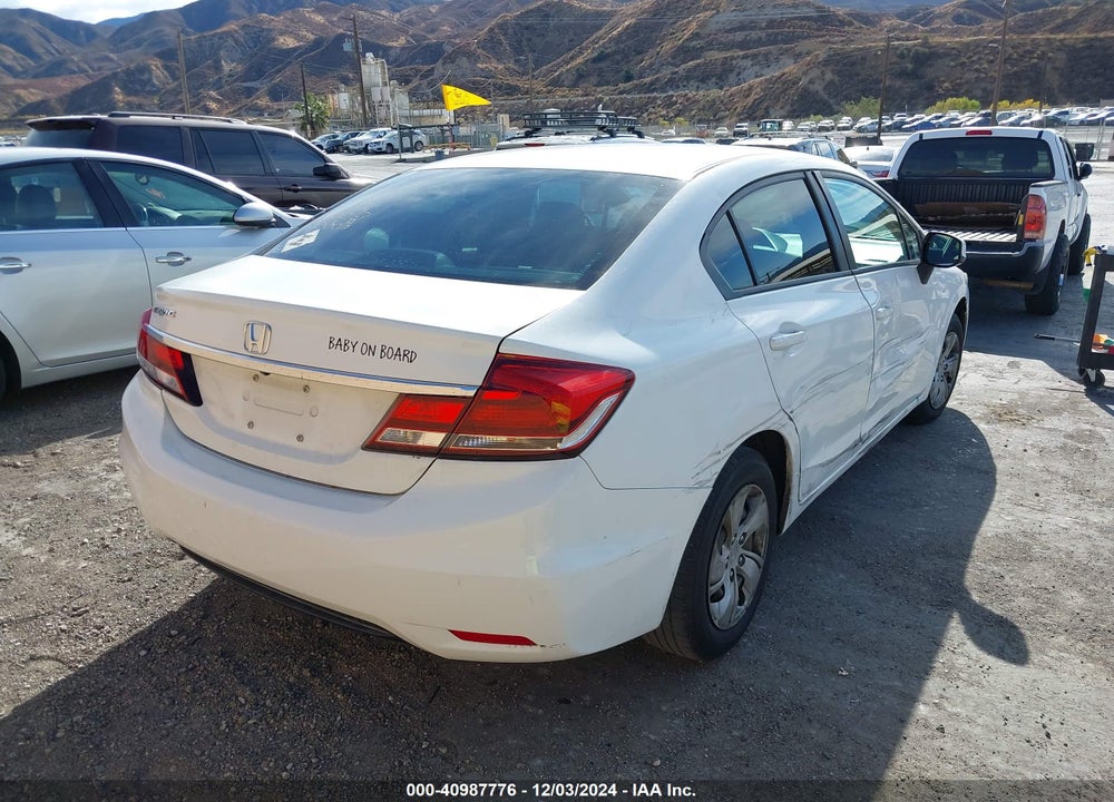 2013 HONDA CIVIC LX VIN: 19XFB2F54DE278030