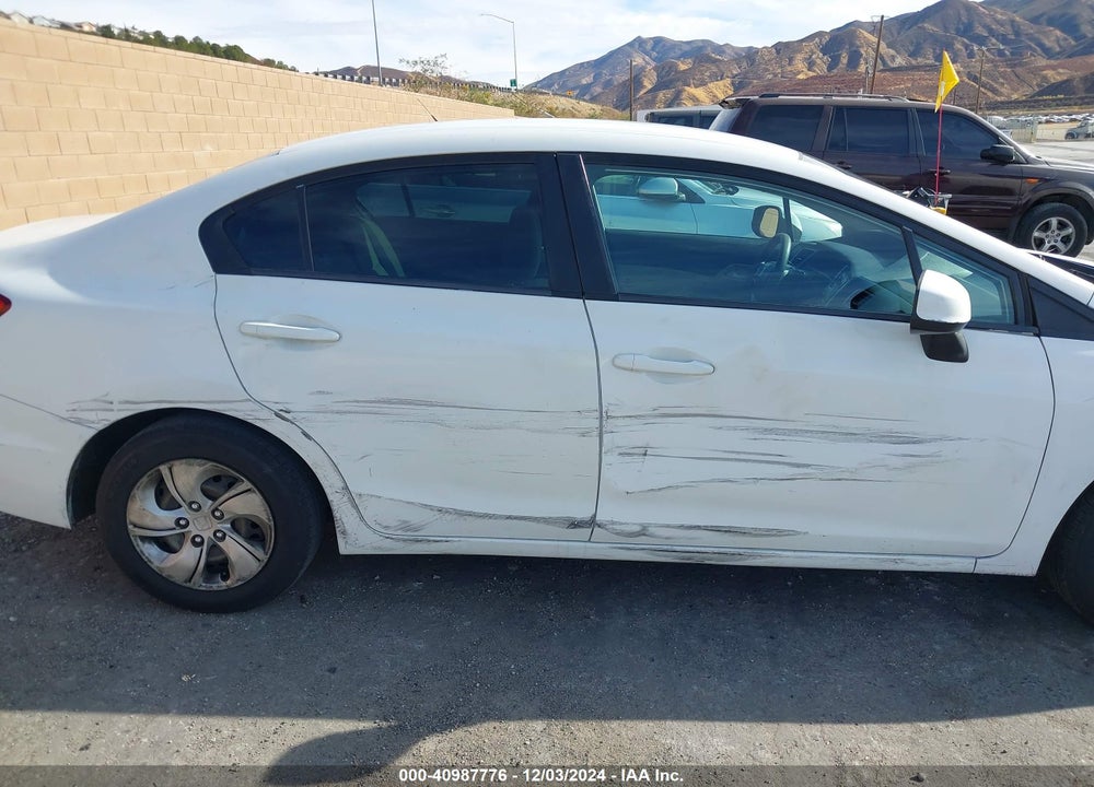 2013 HONDA CIVIC LX VIN: 19XFB2F54DE278030