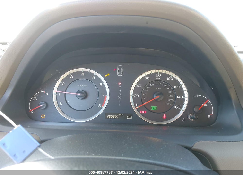 2009 HONDA ACCORD 2.4 EX VIN: 1HGCP26759A110060