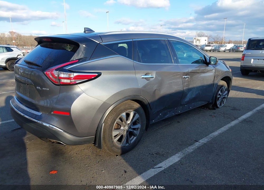2017 NISSAN MURANO SL VIN: 5N1AZ2MH2HN181604