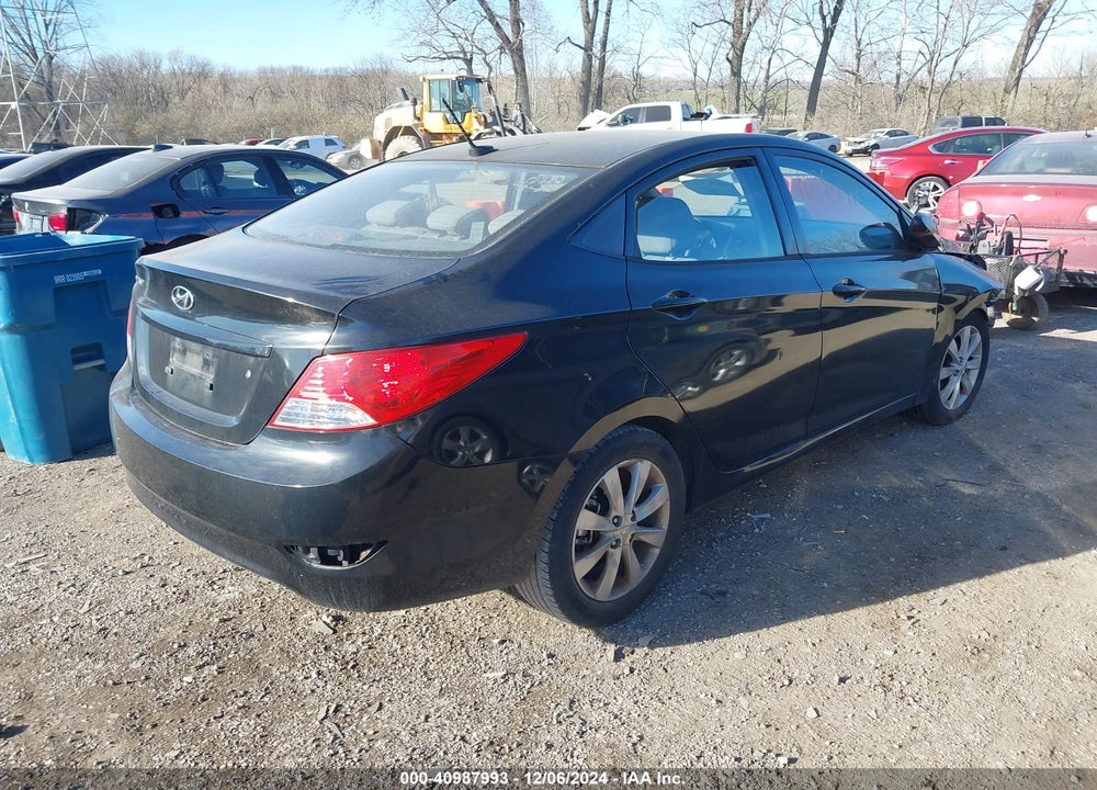 2012 HYUNDAI ACCENT GLS VIN: KMHCU4AE3CU057031