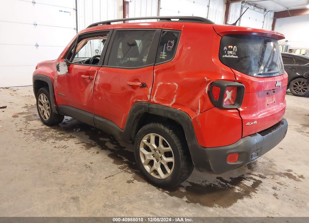 2016 JEEP RENEGADE LATITUDE VIN: ZACCJBBT2GPD20714