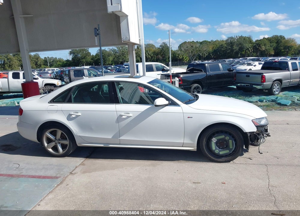 2012 AUDI A4 2.0T PREMIUM VIN: WAUFFAFL3CN017167