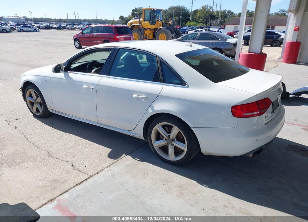 2012 AUDI A4 2.0T PREMIUM VIN: WAUFFAFL3CN017167