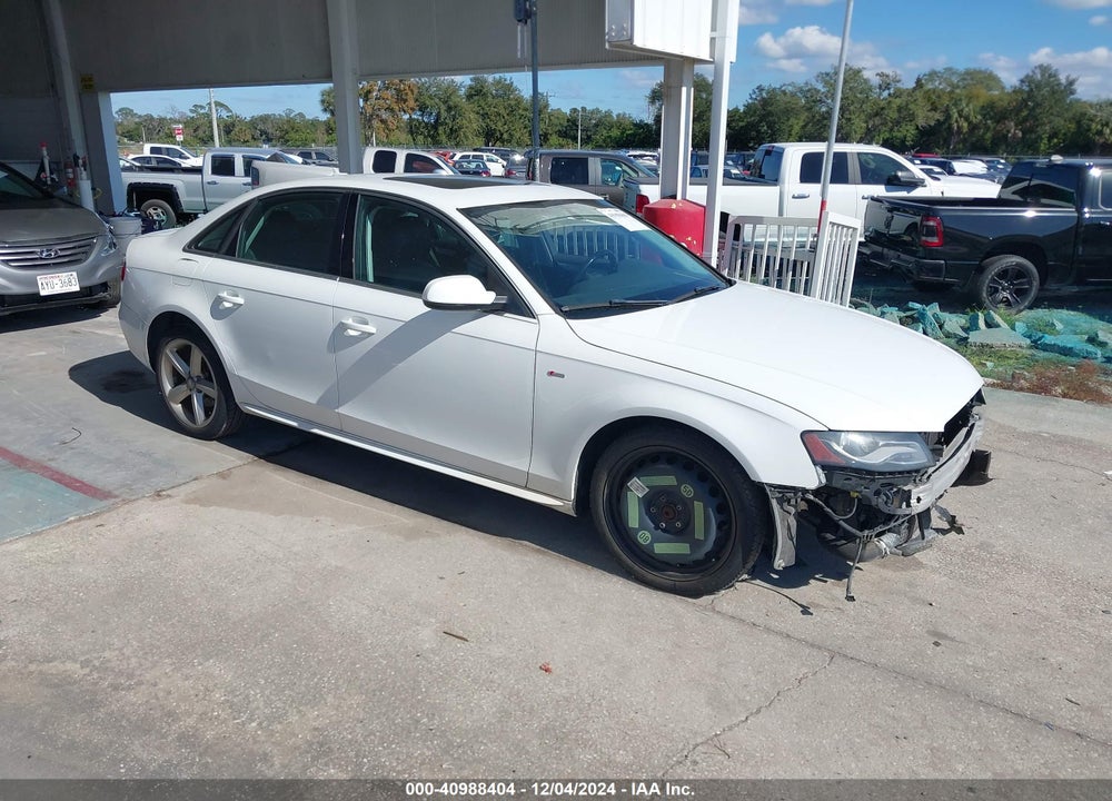 2012 AUDI A4 2.0T PREMIUM VIN: WAUFFAFL3CN017167