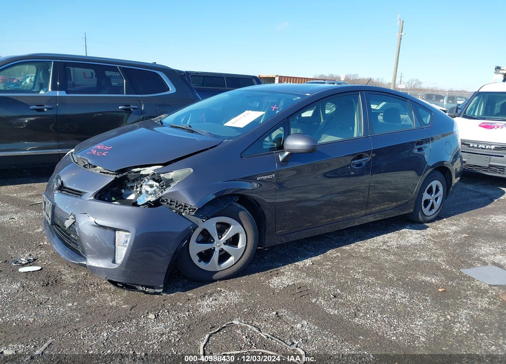 2012 TOYOTA PRIUS TWO VIN: JTDKN3DU3C1554513