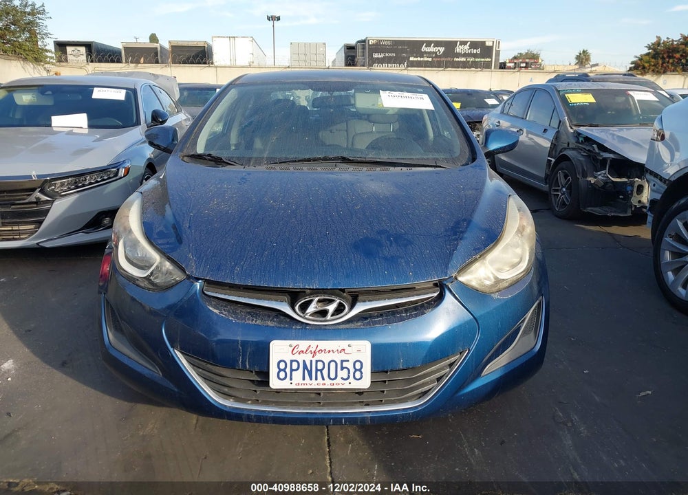2016 HYUNDAI ELANTRA SE VIN: KMHDH4AE5GU569369