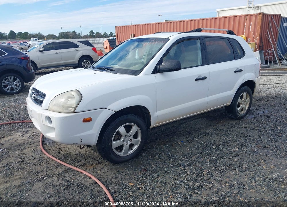2007 HYUNDAI TUCSON GLS VIN: KM8JM12B57U606860