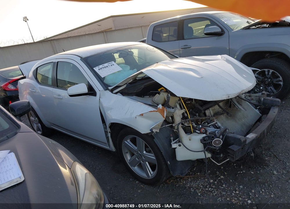 2013 DODGE AVENGER SXT VIN: 1C3CDZCB5DN707983