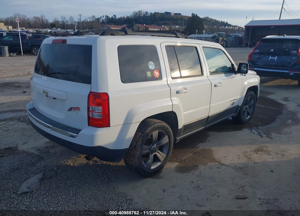 2014 JEEP PATRIOT LATITUDE VIN: 1C4NJPFB7ED629579