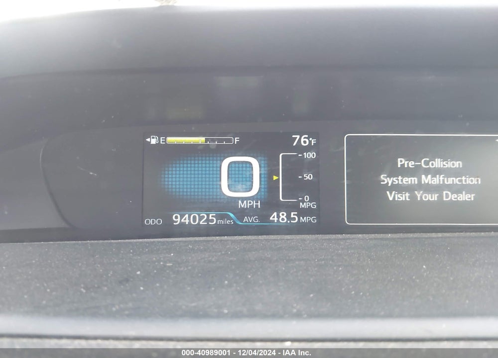 2020 TOYOTA PRIUS VIN: JTDKARFU5L3121386