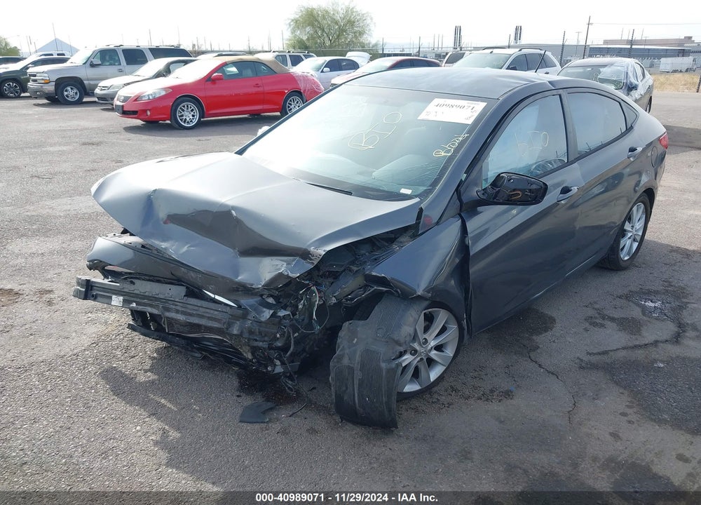 2012 HYUNDAI ACCENT GLS VIN: KMHCU4AE0CU098054