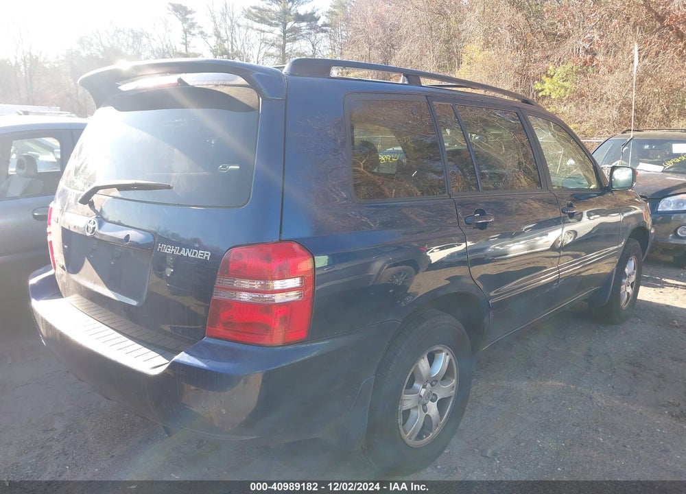 2003 TOYOTA HIGHLANDER LIMITED V6 VIN: JTEHF21A330099790