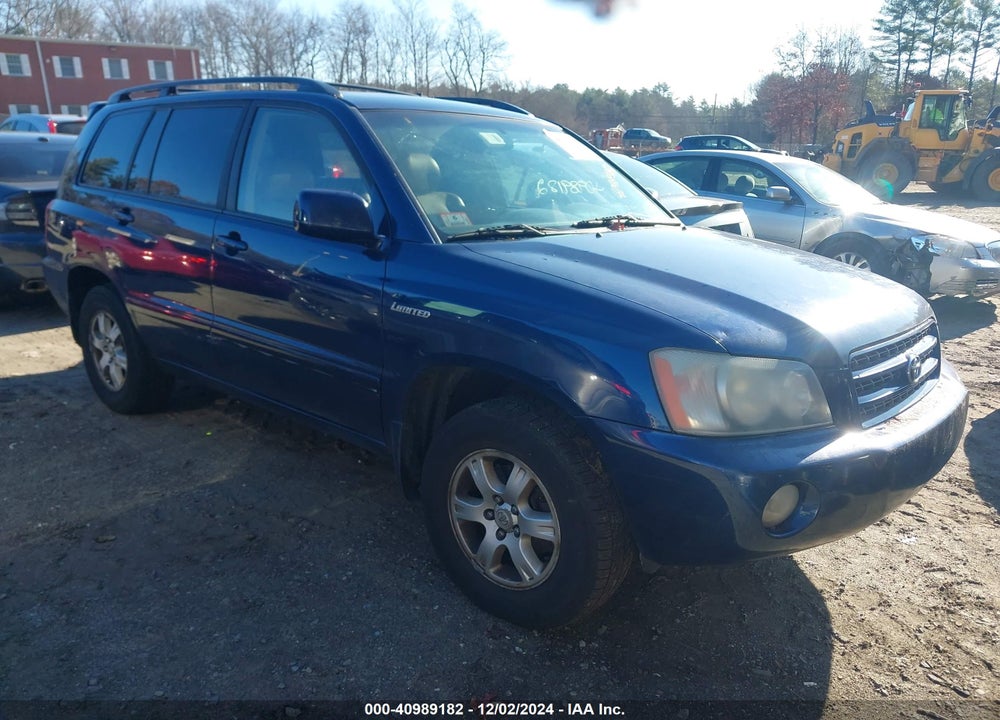 2003 TOYOTA HIGHLANDER LIMITED V6 VIN: JTEHF21A330099790