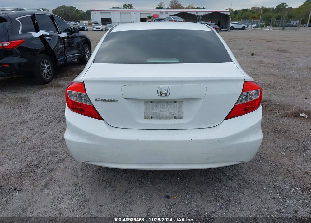 2012 HONDA CIVIC LX VIN: 19XFB2F59CE350533