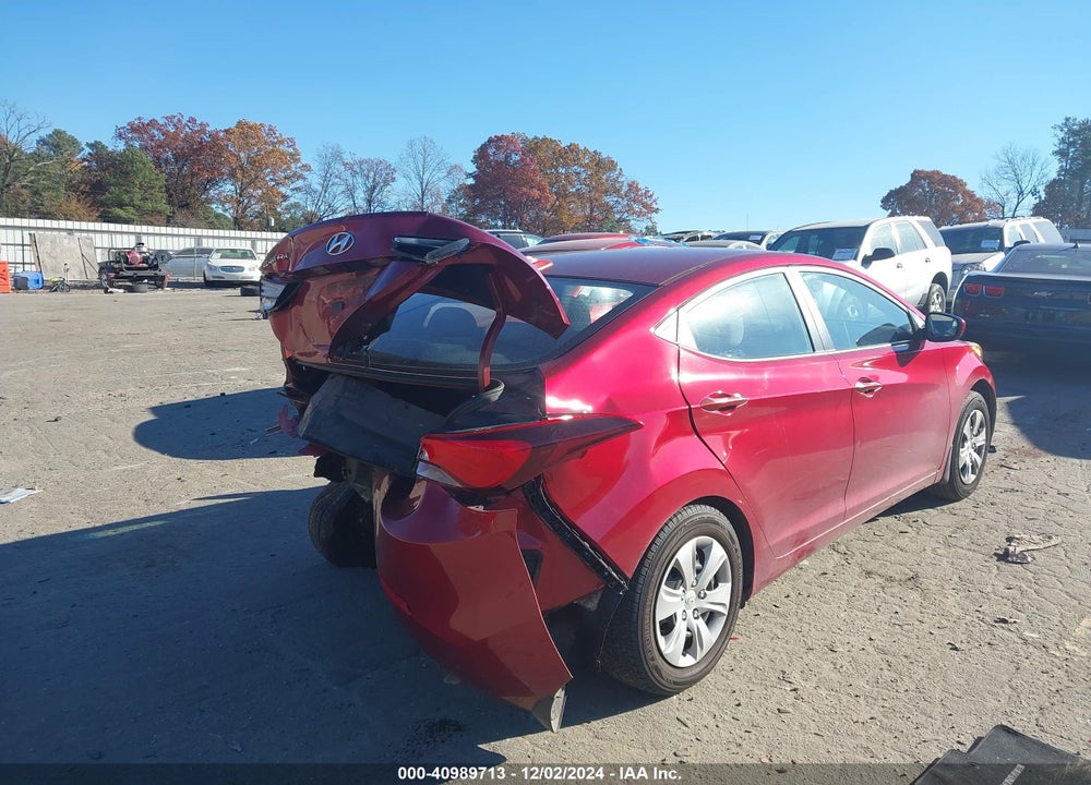 2016 HYUNDAI ELANTRA SE VIN: 5NPDH4AE0GH717085