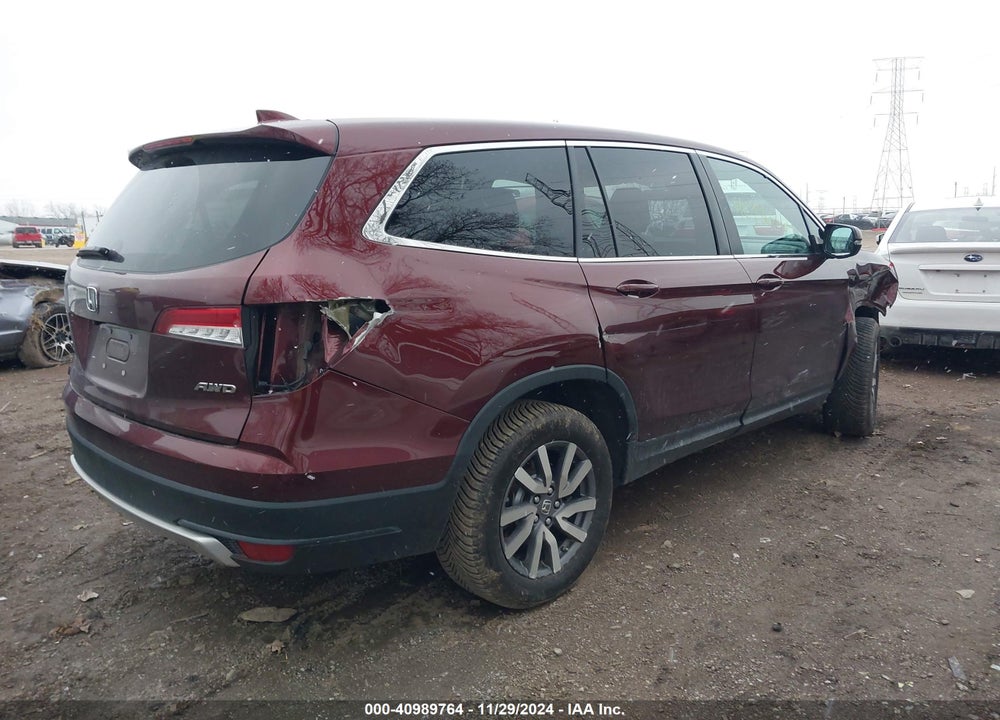 2021 HONDA PILOT AWD EX-L VIN: 5FNYF6H59MB042338