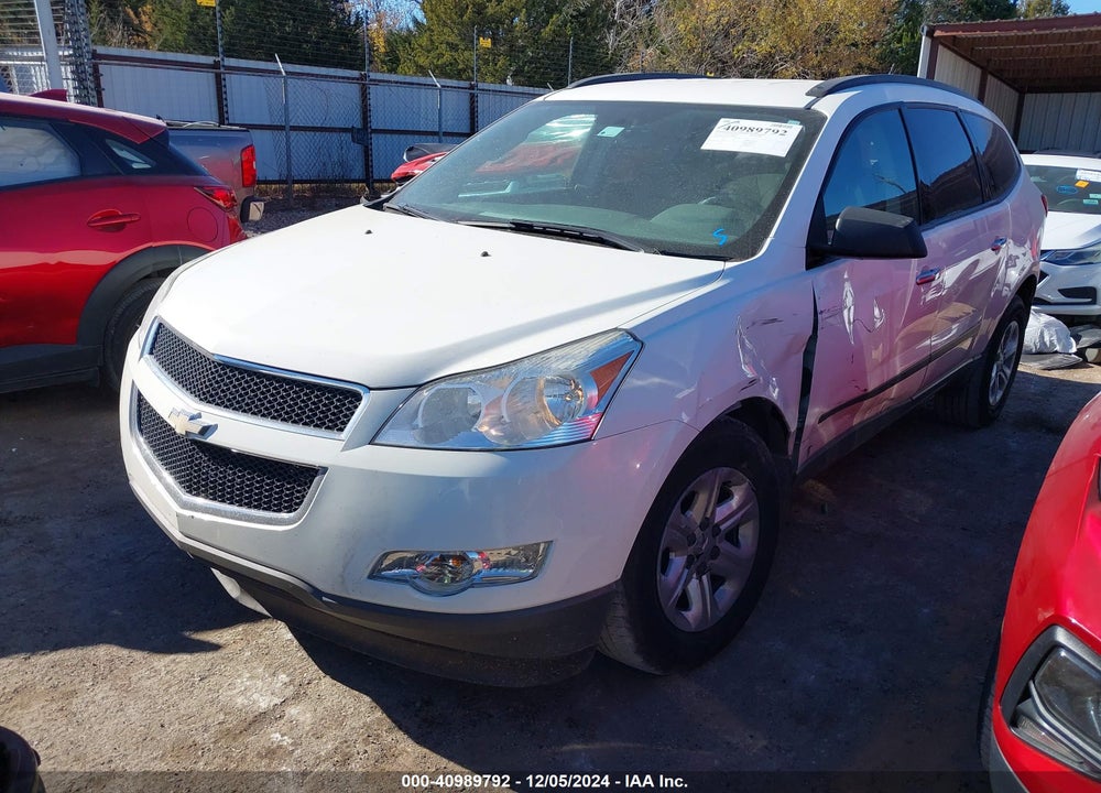 2012 CHEVROLET TRAVERSE LS VIN: 1GNKREED0CJ420807