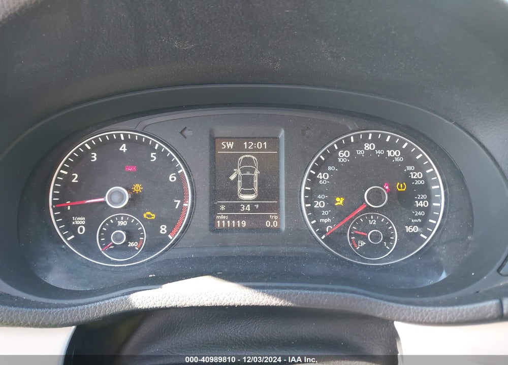 2012 VOLKSWAGEN PASSAT VIN: 1VWBH7A33CC096242