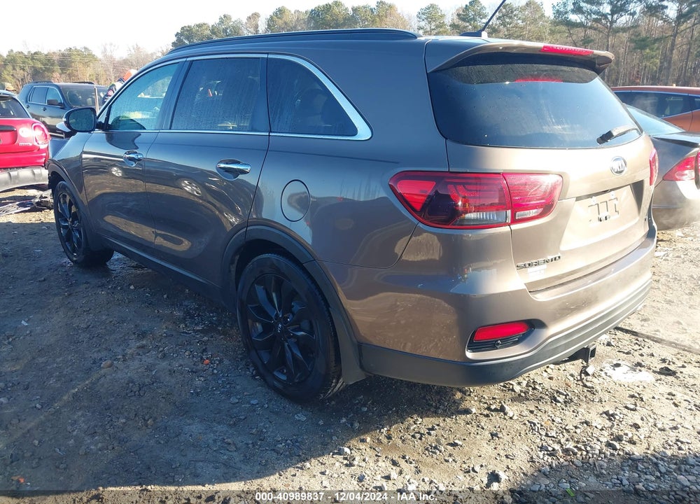 2019 KIA SORENTO 3.3L S VIN: 5XYPG4A54KG604336