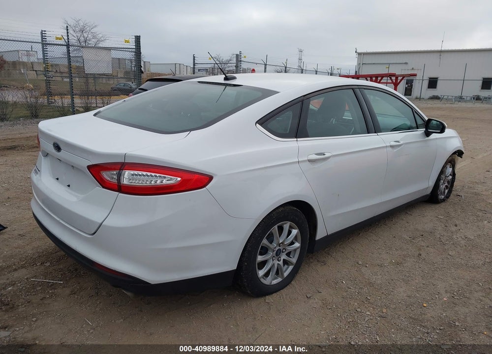2016 FORD FUSION S VIN: 3FA6P0G76GR387887
