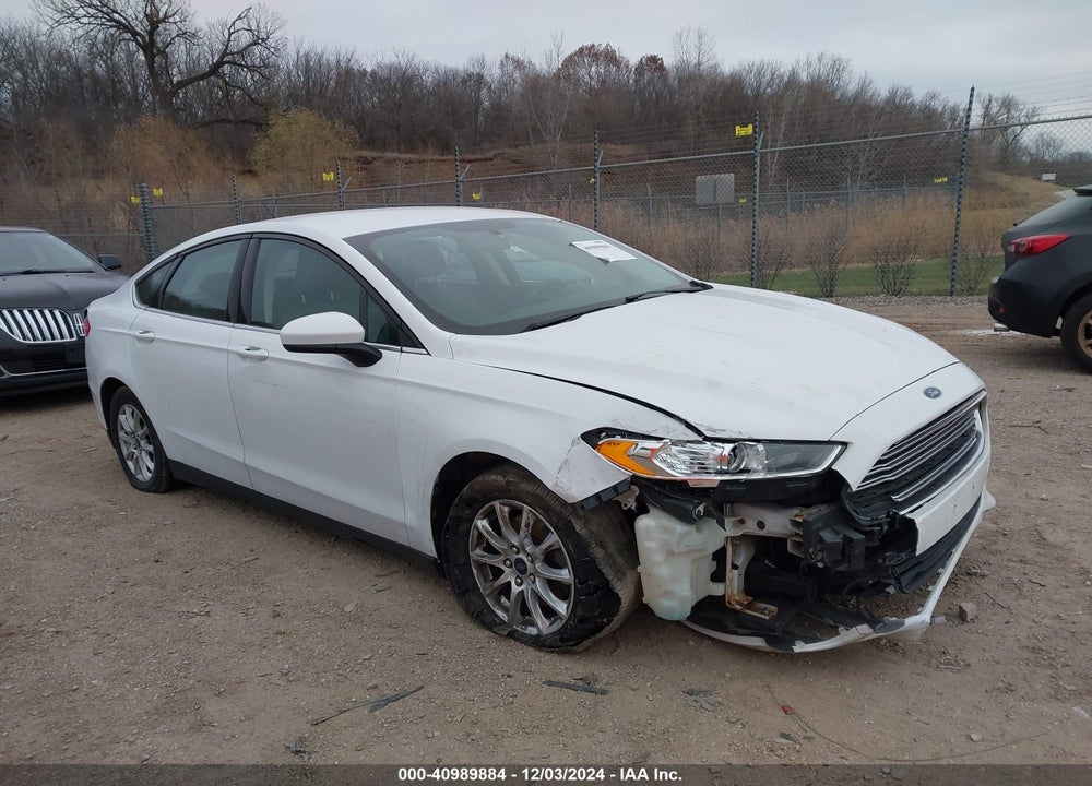 2016 FORD FUSION S VIN: 3FA6P0G76GR387887