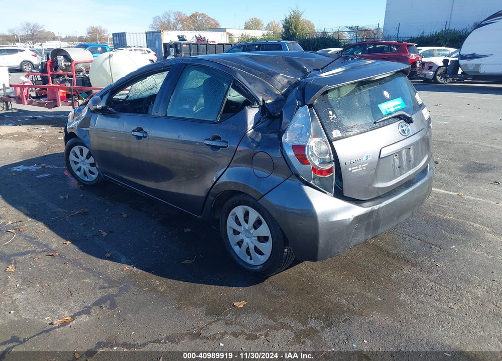 2012 TOYOTA PRIUS C VIN: JTDKDTB31C1003302