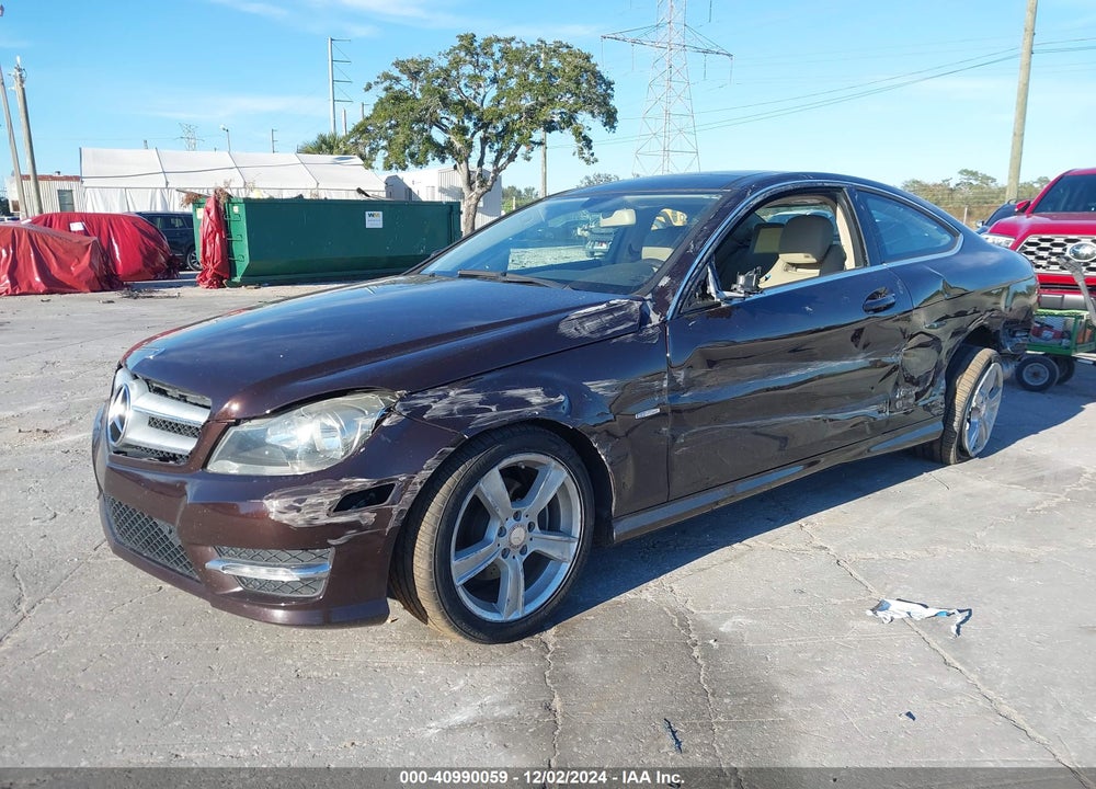 2012 MERCEDES-BENZ C 250 VIN: WDDGJ4HB5CF780934