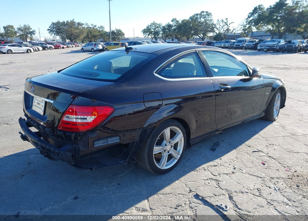 2012 MERCEDES-BENZ C 250 VIN: WDDGJ4HB5CF780934