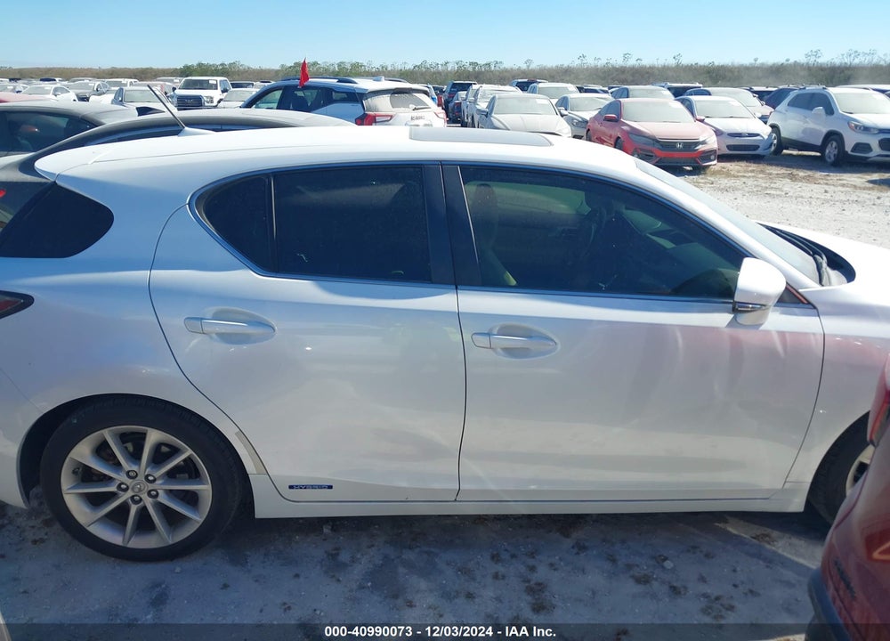 2012 LEXUS CT 200H PREMIUM VIN: JTHKD5BH6C2094454