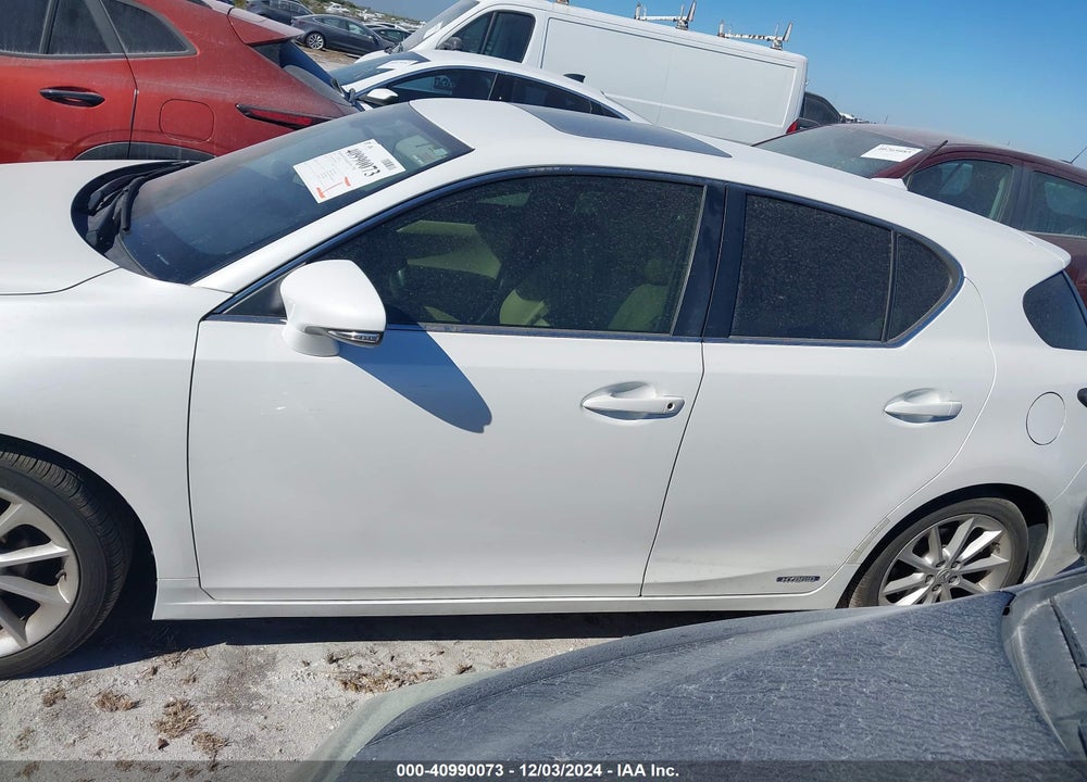 2012 LEXUS CT 200H PREMIUM VIN: JTHKD5BH6C2094454