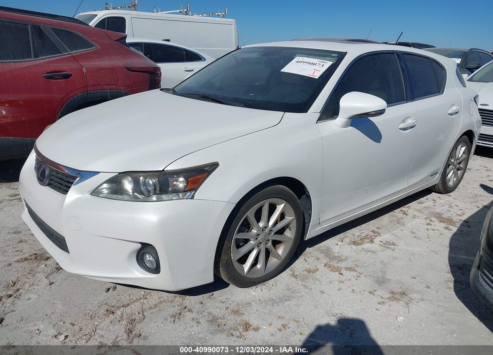 2012 LEXUS CT 200H PREMIUM VIN: JTHKD5BH6C2094454