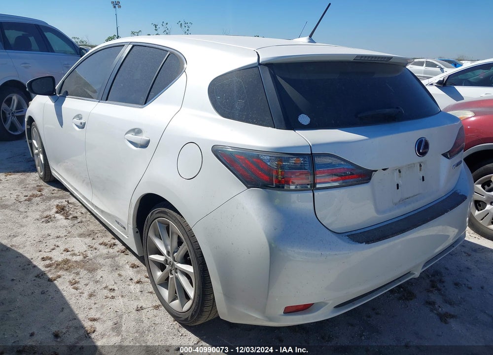 2012 LEXUS CT 200H PREMIUM VIN: JTHKD5BH6C2094454