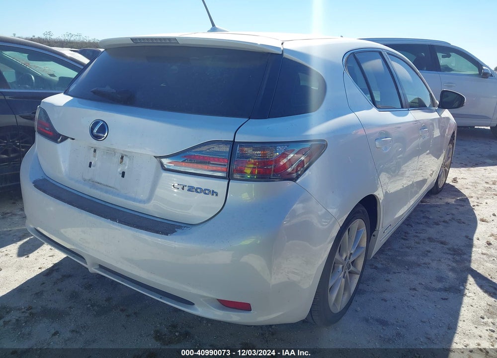 2012 LEXUS CT 200H PREMIUM VIN: JTHKD5BH6C2094454